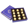 Elegant design square round paper cardboard gift chocolate box with lid exquisite chocolate packaging box